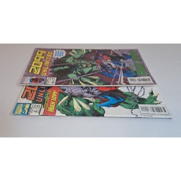 2099 Unlimited #1 & #2 Lot (1993) Marvel Comics Bagged Set Spider-Man Hulk - Picture 6 of 12